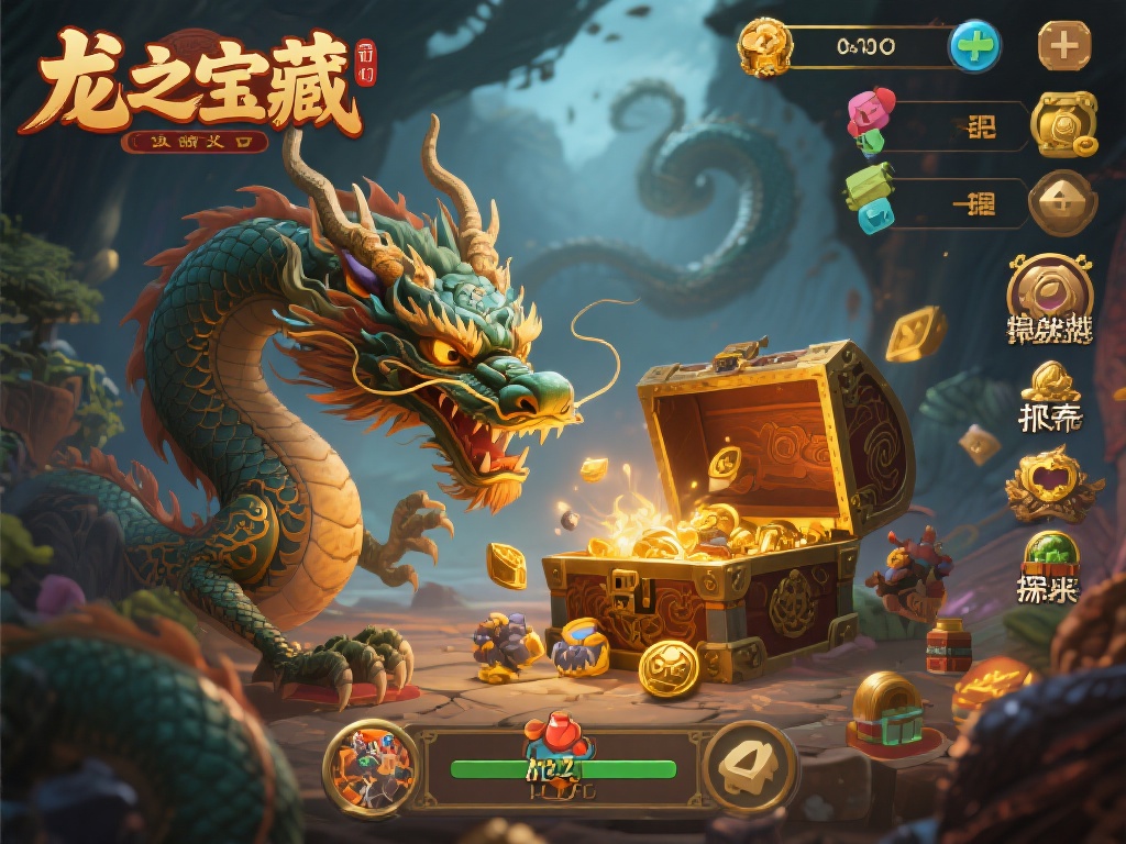 以一款名为“龙之宝藏”的游戏为例，这款游戏以中国古