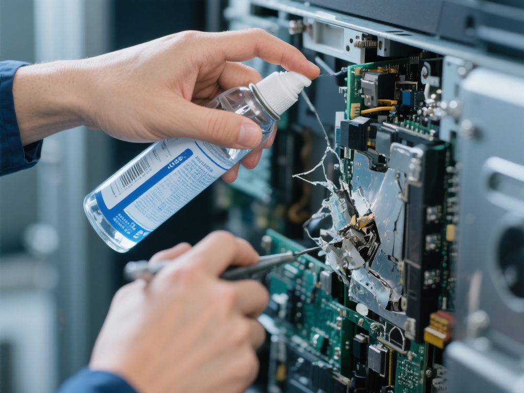 在操作过程中，切勿使用含酒精或腐蚀性的清洁剂，以免